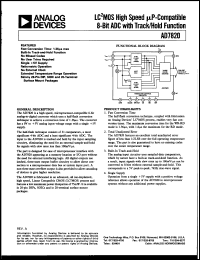 datasheet for AD7820TE by Analog Devices