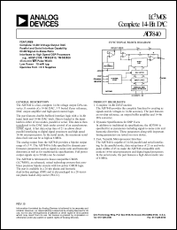 datasheet for AD7840AQ by Analog Devices