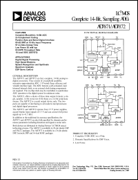 datasheet for AD7871TQ by Analog Devices