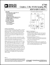 datasheet for AD7876TQ by Analog Devices