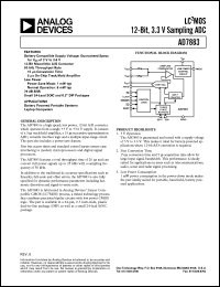 datasheet for AD7883BR by Analog Devices