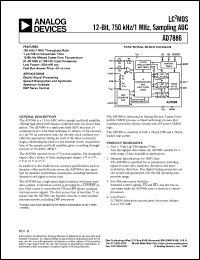 datasheet for AD7886BD by Analog Devices
