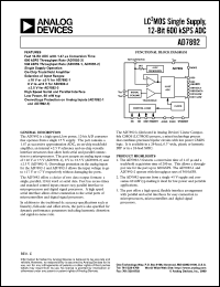 datasheet for AD7892AR-1 by Analog Devices