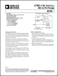 datasheet for AD7893BR-5 by Analog Devices