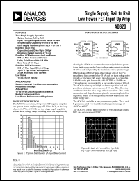 datasheet for AD820BN by Analog Devices
