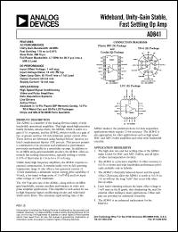 datasheet for AD841 by Analog Devices