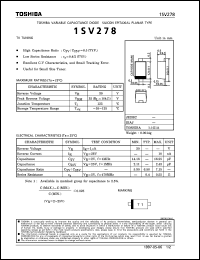 datasheet for 1SV278 by Toshiba