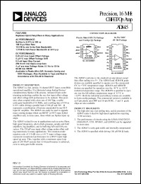 datasheet for AD845JN by Analog Devices