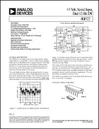 datasheet for AD8522AN by Analog Devices