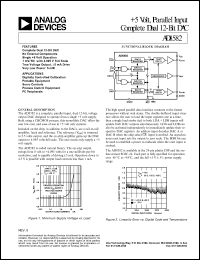 datasheet for AD8582AN by Analog Devices