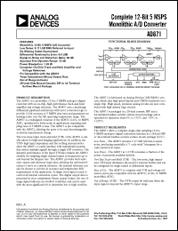 datasheet for AD871JD by Analog Devices