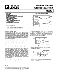 datasheet for AD8842AN by Analog Devices
