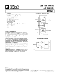 datasheet for AD9058AJJ by Analog Devices