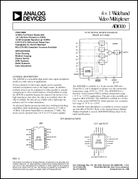 datasheet for AD9300TQ/883B by Analog Devices