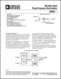 datasheet for AD9901KQ by Analog Devices