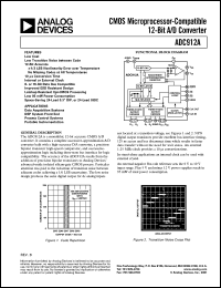 datasheet for ADC912AFP by Analog Devices
