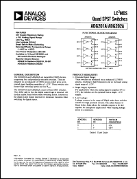 datasheet for ADG202AKR by Analog Devices