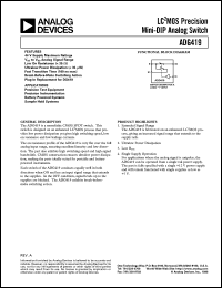 datasheet for ADG419BN by Analog Devices