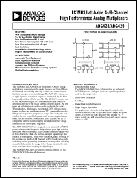 datasheet for ADG428BN by Analog Devices