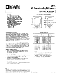 datasheet for ADG508AKN by Analog Devices