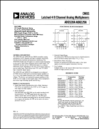 datasheet for ADG528AKN by Analog Devices