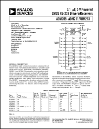 datasheet for ADM205AN by Analog Devices
