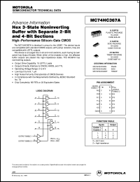datasheet for MC74HC367ADTEL by ON Semiconductor