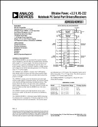 datasheet for ADM560JP by Analog Devices