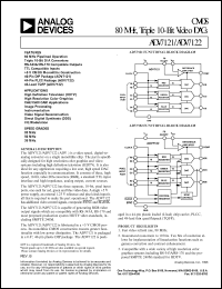 datasheet for ADV7121KN80 by Analog Devices
