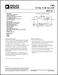 datasheet for ADV7128KR80 by Analog Devices
