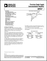 datasheet for AMP04EP by Analog Devices