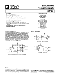 datasheet for CMP04BY/883C by Analog Devices