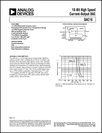 datasheet for DAC16GS by Analog Devices