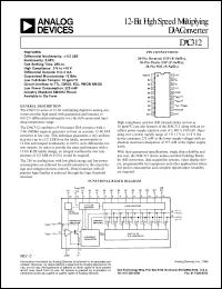 datasheet for DAC312ER by Analog Devices