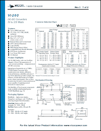 datasheet for VI-23VEX by 