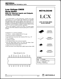 datasheet for MC74LCX240DT by ON Semiconductor