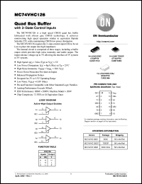 datasheet for MC74VHC126D by ON Semiconductor