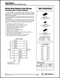 datasheet for MC74VHC240DT by ON Semiconductor