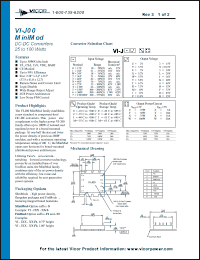 datasheet for VI-J0ZEX by 