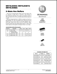 datasheet for SN74LS365AD by ON Semiconductor