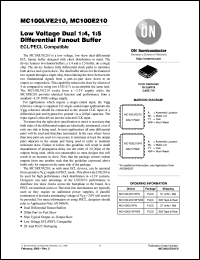 datasheet for MC100E210FN by ON Semiconductor