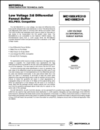 datasheet for MC100E310FN by ON Semiconductor