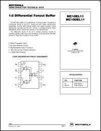 datasheet for MC100EL11D by ON Semiconductor