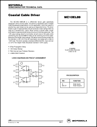 datasheet for MC10EL89D by ON Semiconductor