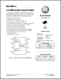 datasheet for MC10EP11D by ON Semiconductor