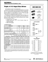 datasheet for MC10H123FN by ON Semiconductor