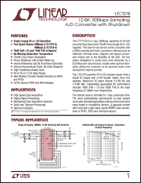 datasheet for LTC1278-4ISW by Linear Technology