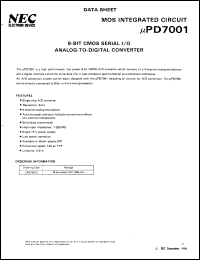 datasheet for uPD7001C by NEC Electronics Inc.