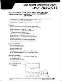 datasheet for uPD1703C-013 by NEC Electronics Inc.