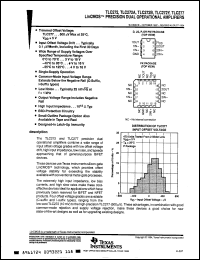 datasheet for TLC272ID by Texas Instruments